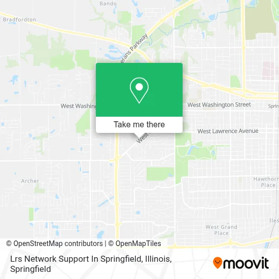 Lrs Network Support In Springfield, Illinois map