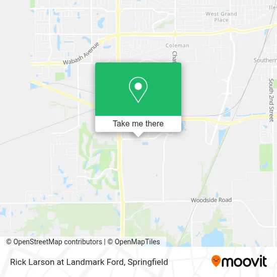 Rick Larson at Landmark Ford map