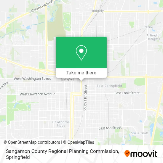 Sangamon County Regional Planning Commission map