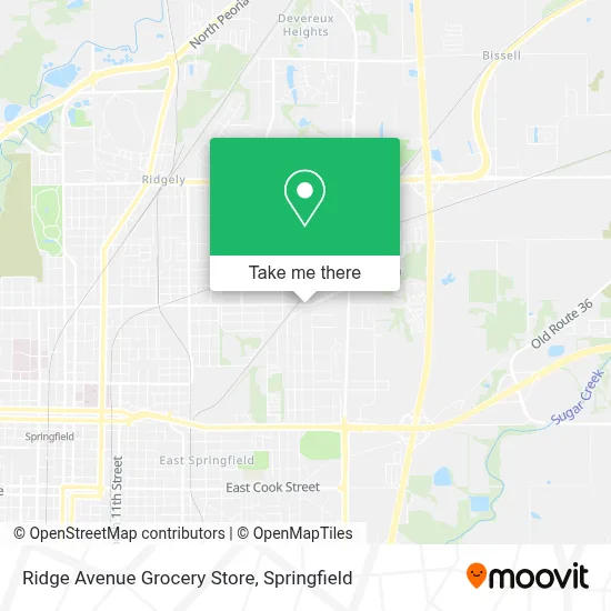 Ridge Avenue Grocery Store map