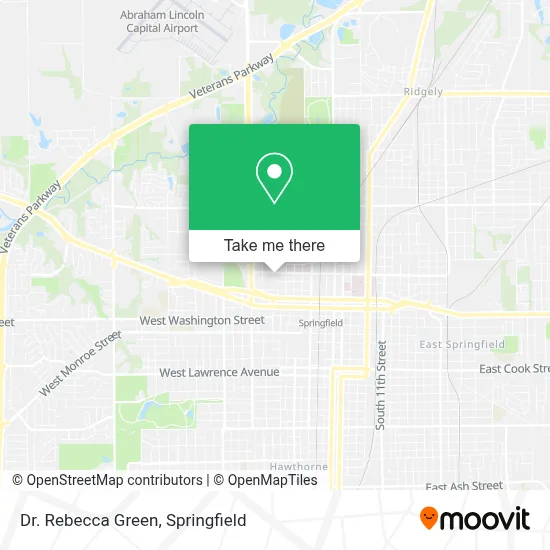 Dr. Rebecca Green map