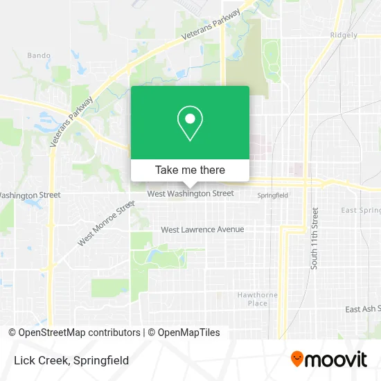 Lick Creek map