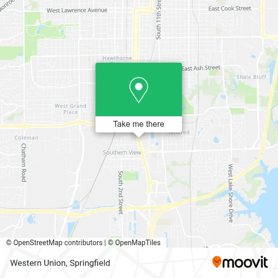 Western Union map
