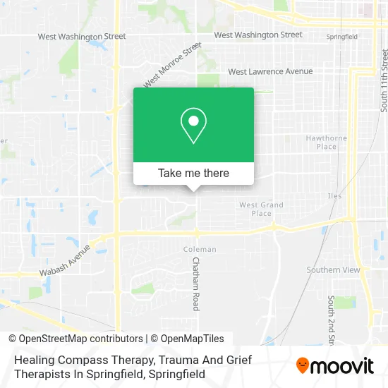Healing Compass Therapy, Trauma And Grief Therapists In Springfield map