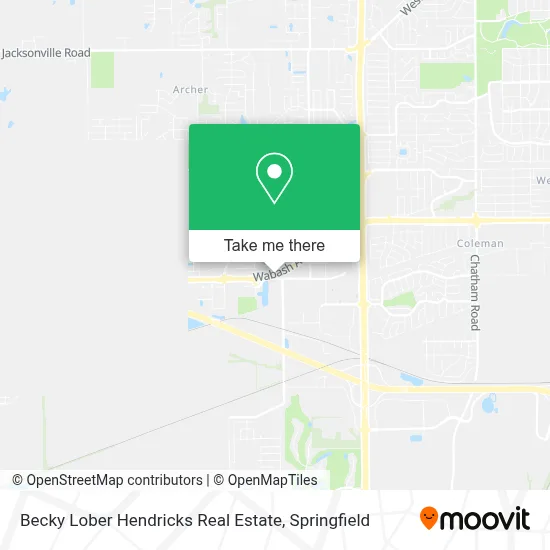 Becky Lober Hendricks Real Estate map