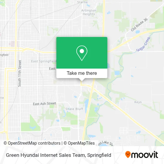 Green Hyundai Internet Sales Team map