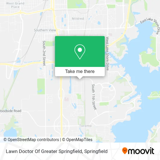 Lawn Doctor Of Greater Springfield map