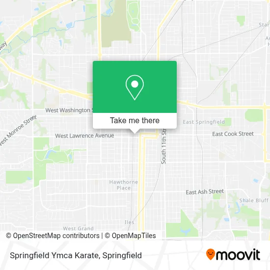 Springfield Ymca Karate map