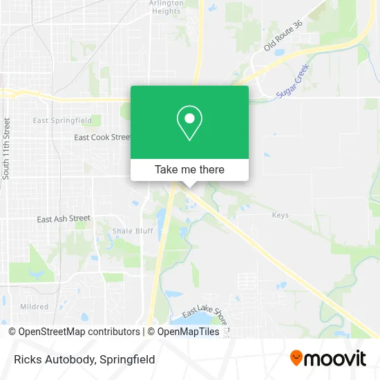 Ricks Autobody map