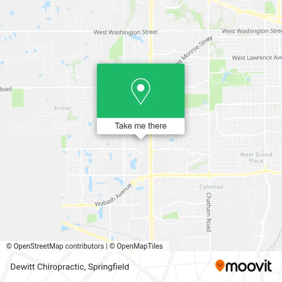 Dewitt Chiropractic map