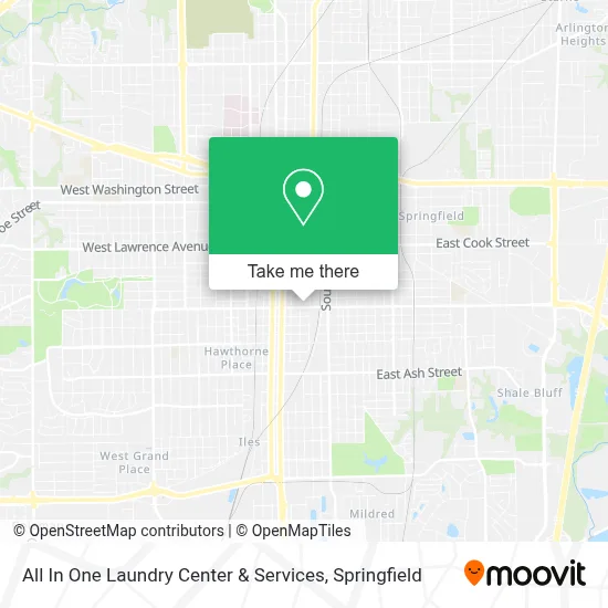 All In One Laundry Center & Services map
