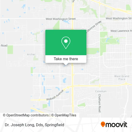 Dr. Joseph Long, Dds map