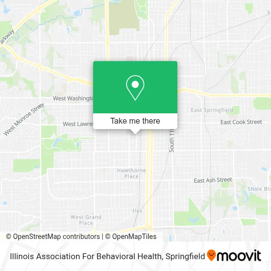 Illinois Association For Behavioral Health map