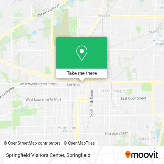 Springfield Visitors Center map