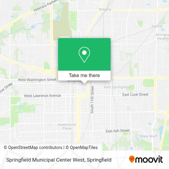 Springfield Municipal Center West map