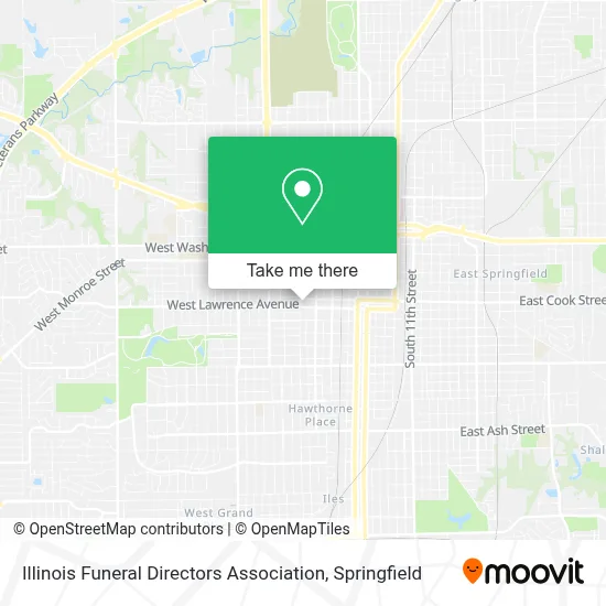 Illinois Funeral Directors Association map