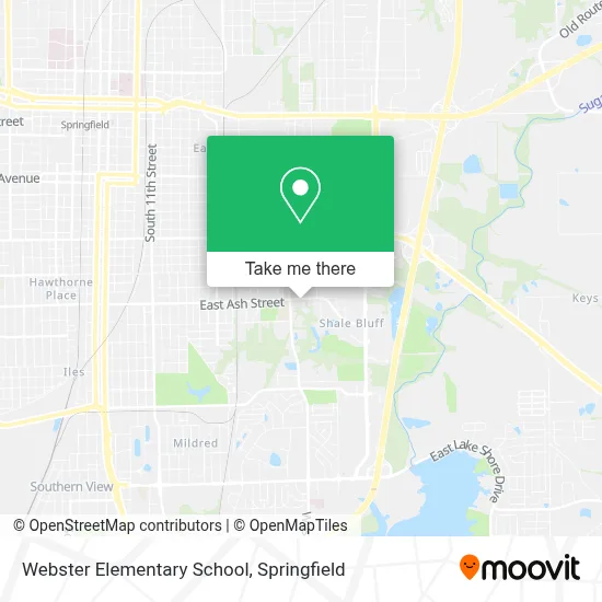 Webster Elementary School map