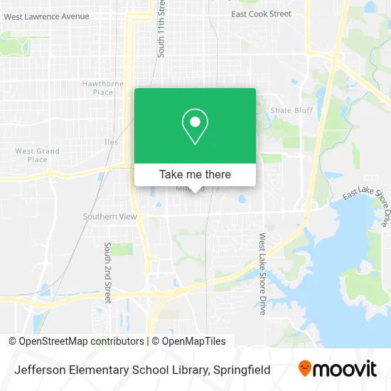 Jefferson Elementary School Library map