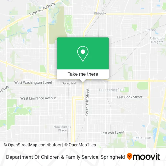 Department Of Children & Family Service map