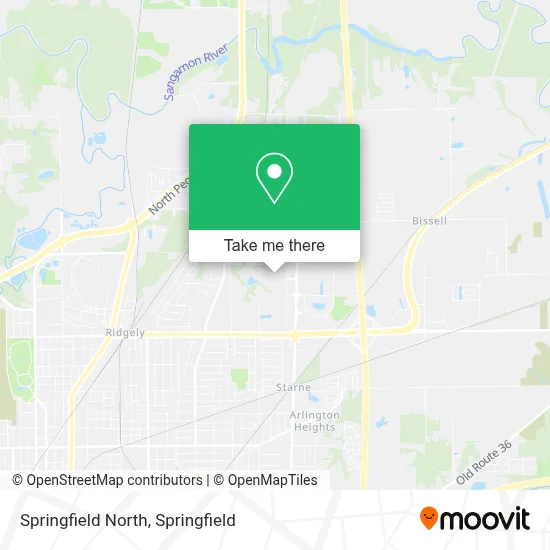 Springfield North map