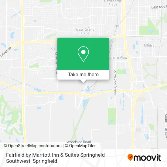 Fairfield by Marriott Inn & Suites Springfield Southwest map
