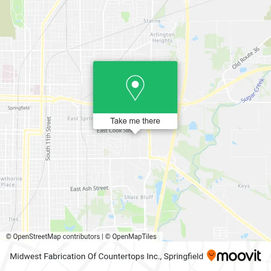 Midwest Fabrication Of Countertops Inc. map