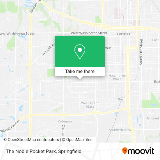 The Noble Pocket Park map