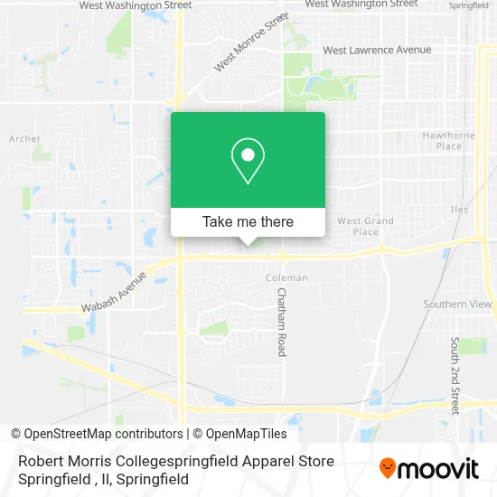 Robert Morris Collegespringfield Apparel Store Springfield , Il map