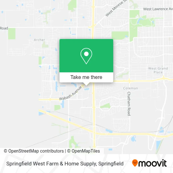 Springfield West Farm & Home Supply map