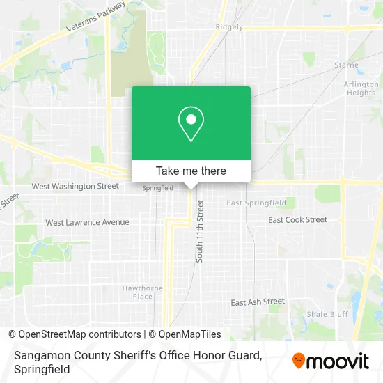 Sangamon County Sheriff's Office Honor Guard map