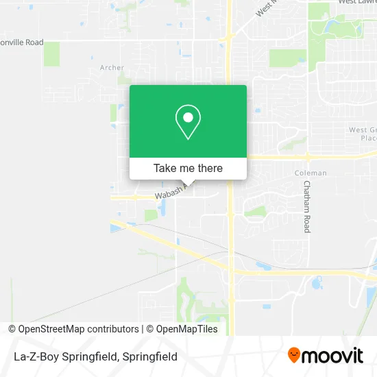 La-Z-Boy Springfield map