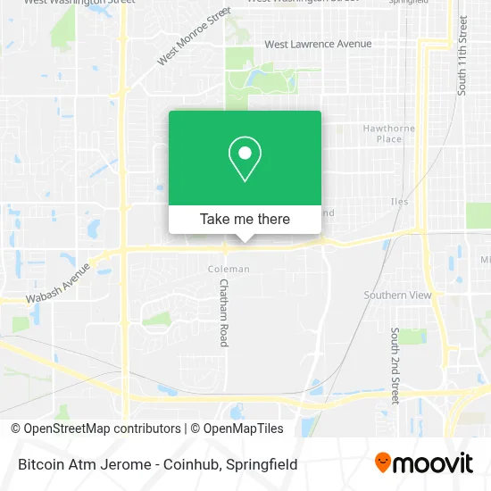 Bitcoin Atm Jerome - Coinhub map