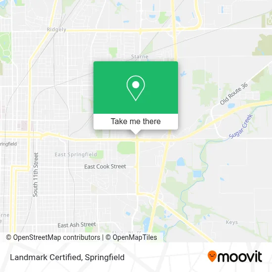 Landmark Certified map
