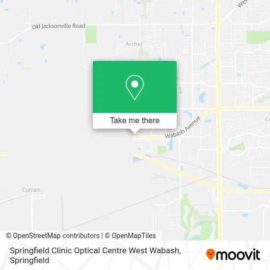 Springfield Clinic Optical Centre West Wabash map