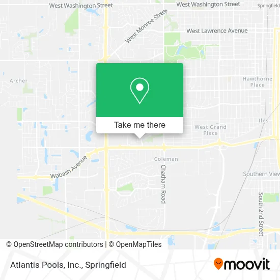 Atlantis Pools, Inc. map