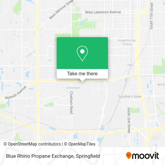 Blue Rhino Propane Exchange map