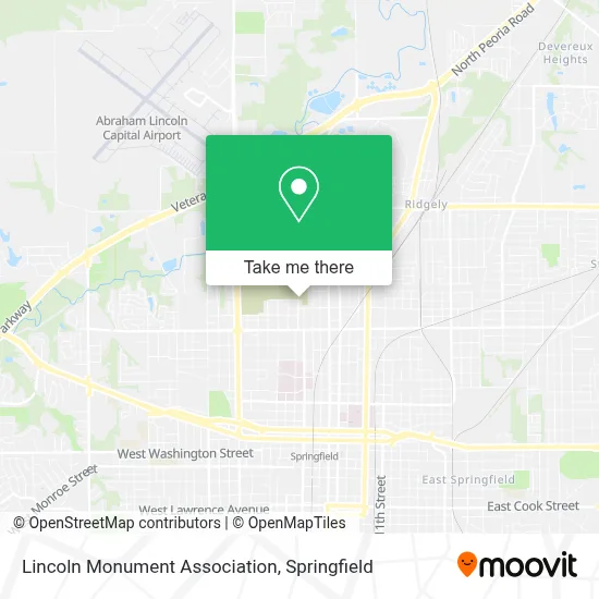 Lincoln Monument Association map