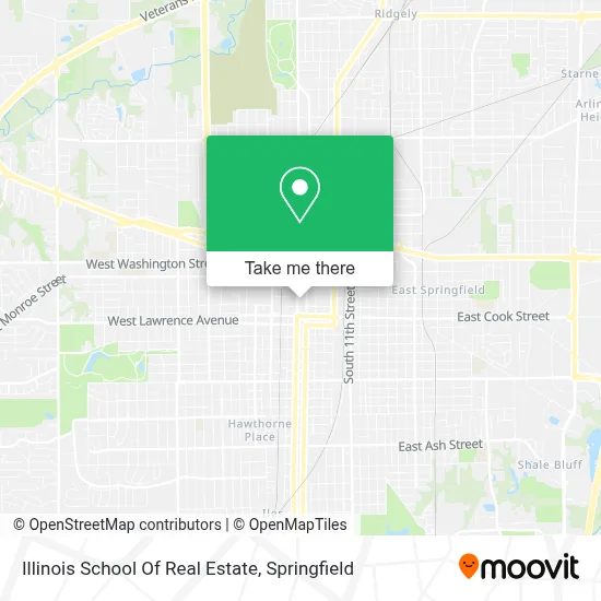 Illinois School Of Real Estate map