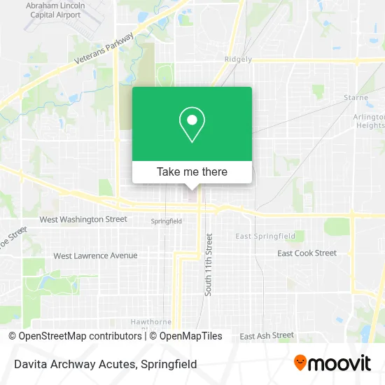 Davita Archway Acutes map