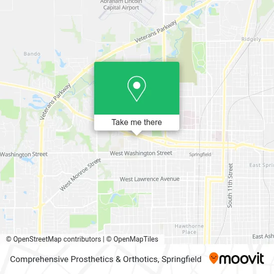 Comprehensive Prosthetics & Orthotics map