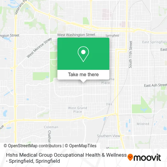 Hshs Medical Group Occupational Health & Wellness - Springfield map