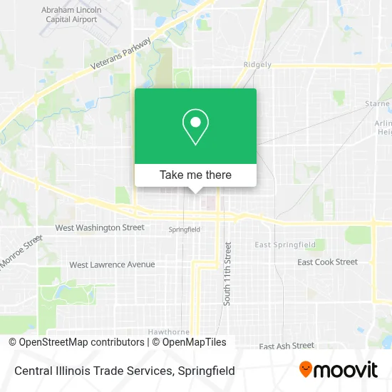 Central Illinois Trade Services map