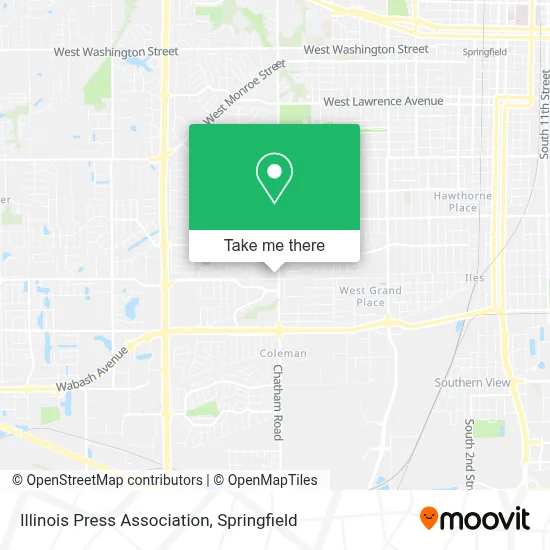 Illinois Press Association map