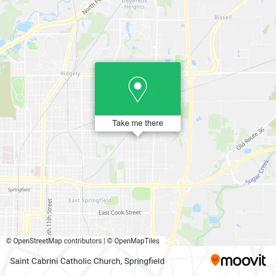 Saint Cabrini Catholic Church map