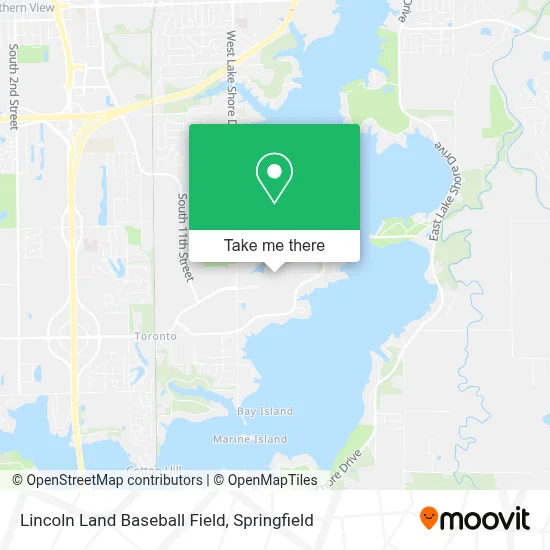 Lincoln Land Baseball Field map