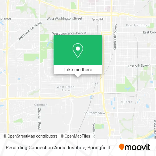 Recording Connection Audio Institute map