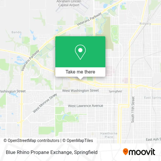 Blue Rhino Propane Exchange map