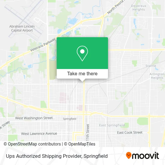 Ups Authorized Shipping Provider map