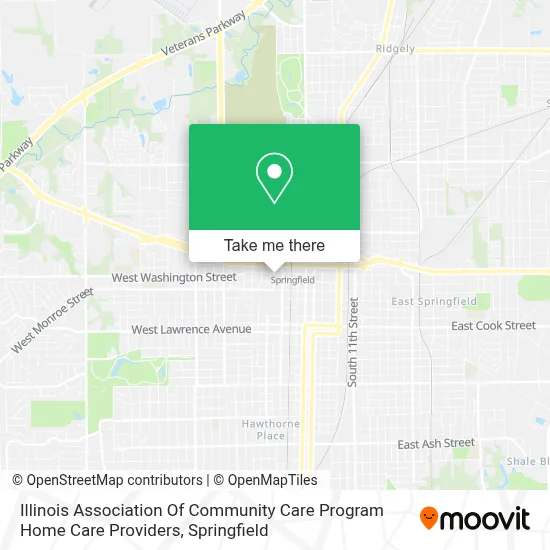 Illinois Association Of Community Care Program Home Care Providers map
