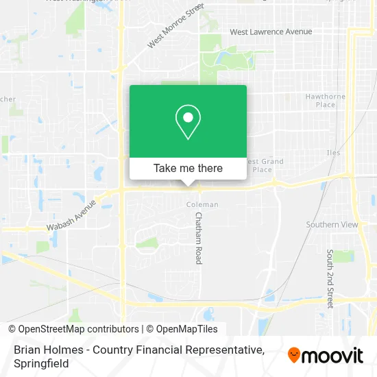 Brian Holmes - Country Financial Representative map